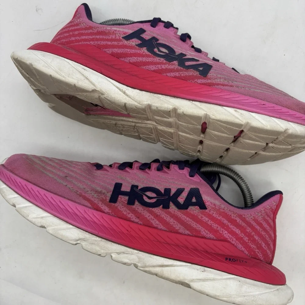Hoka Mach 5 Shoes Womens 8.5 Castlerock Sneakers Comfort Running 1127894 BC STL